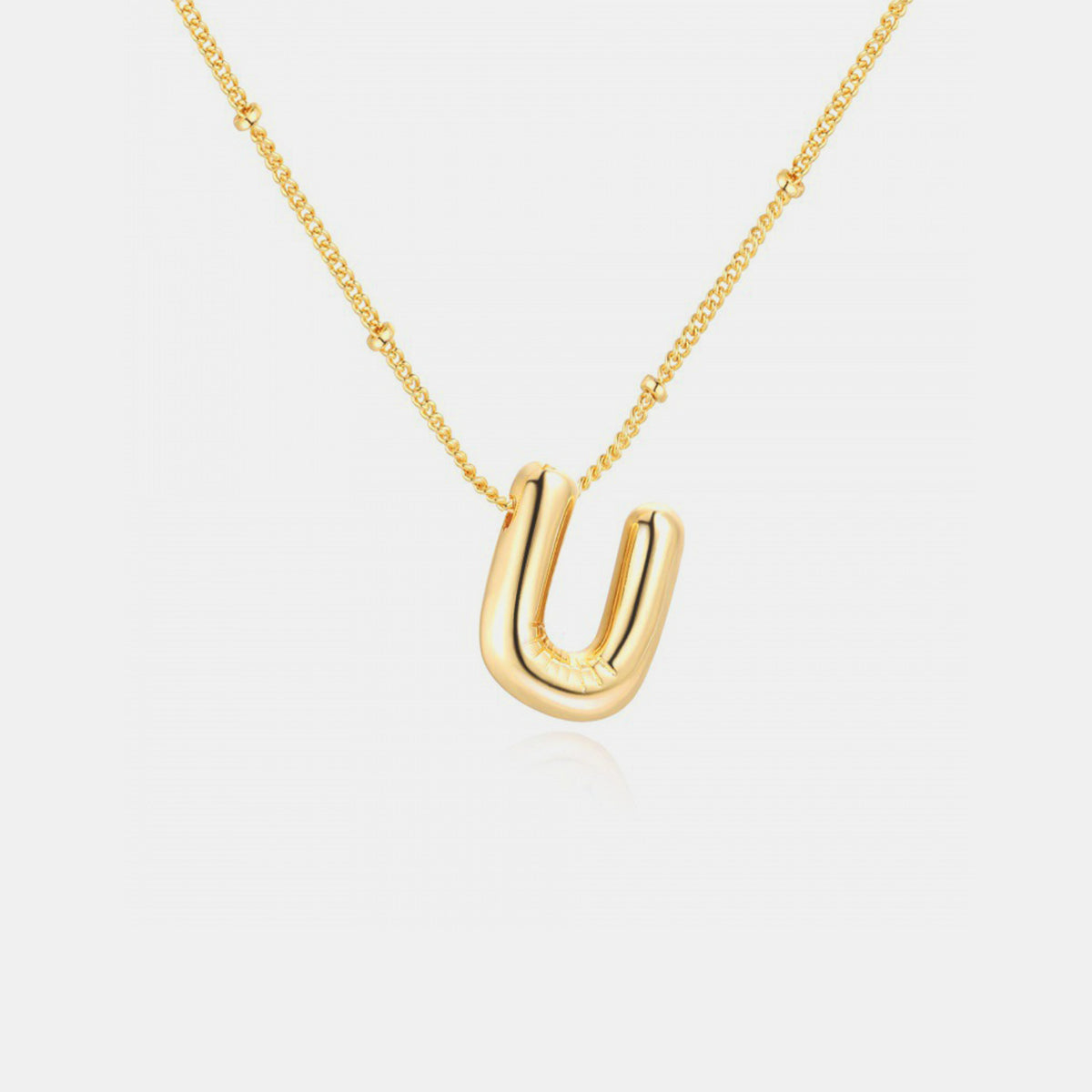 Honeybee Mumford's Gold-Plated Letter Pendant Necklace