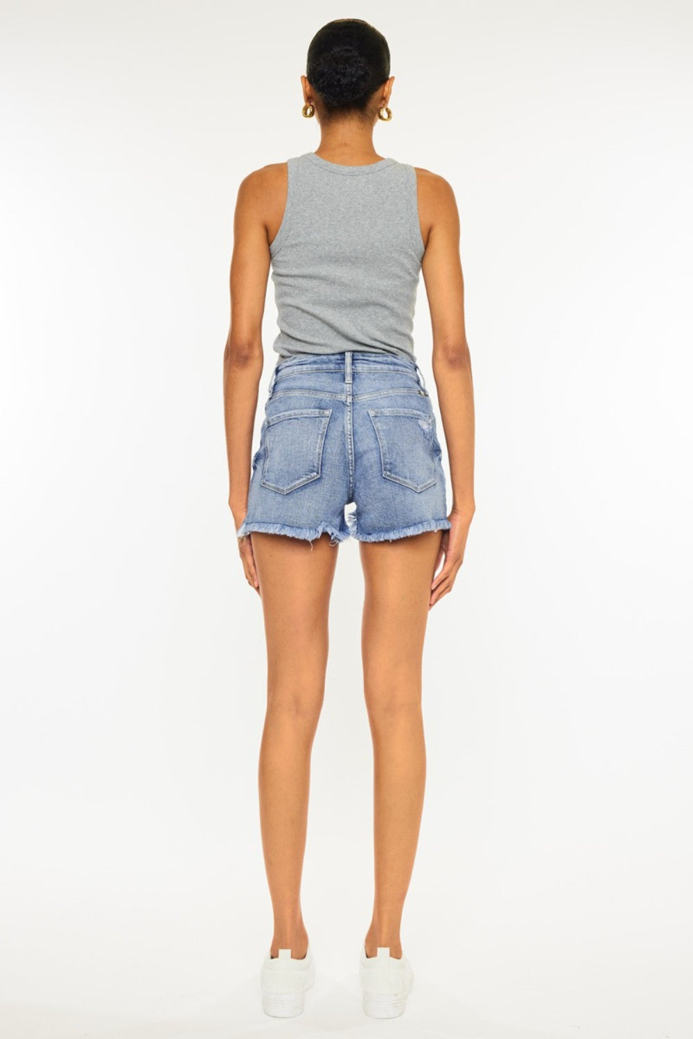 Honeybee Mumford's Distressed Raw Hem Denim Shorts