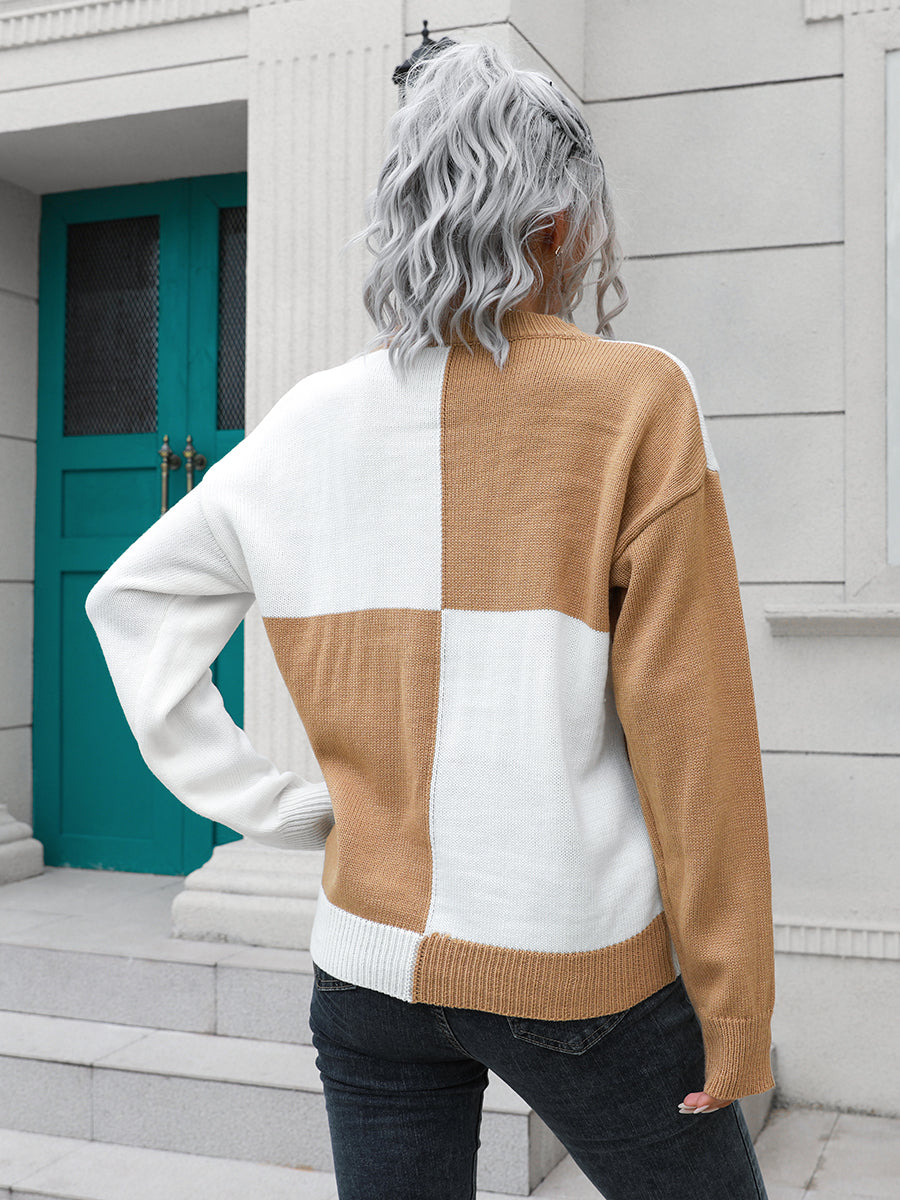 Honeybee Mumford's Contrast Drop Shoulder Sweater