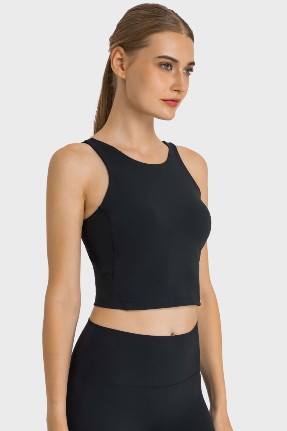 Honeybee Mumford's Feel Like Skin Highly Stretchy Cropped Sports Tank