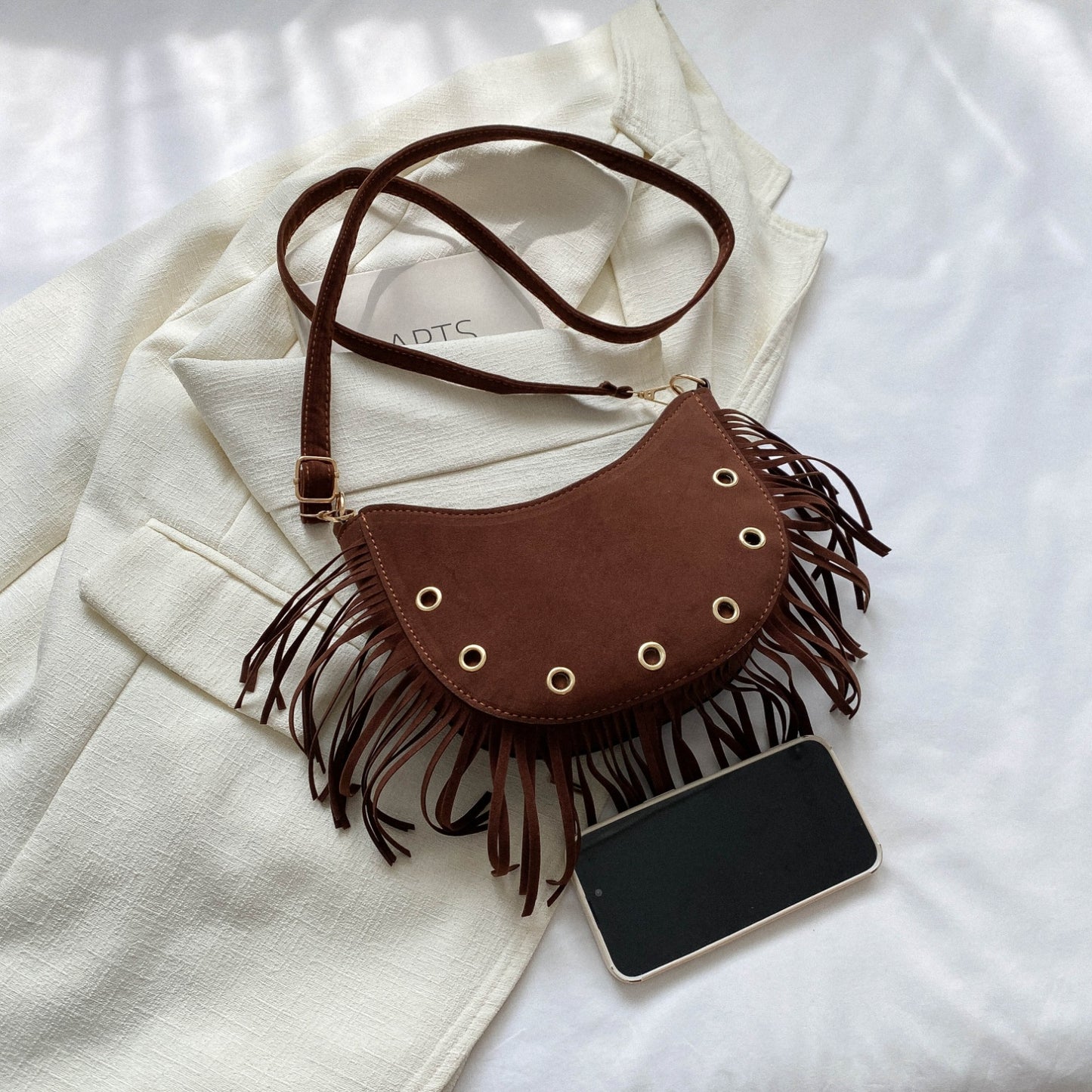 Honeybee Mumford's Fringe Detail Crossbody Bag