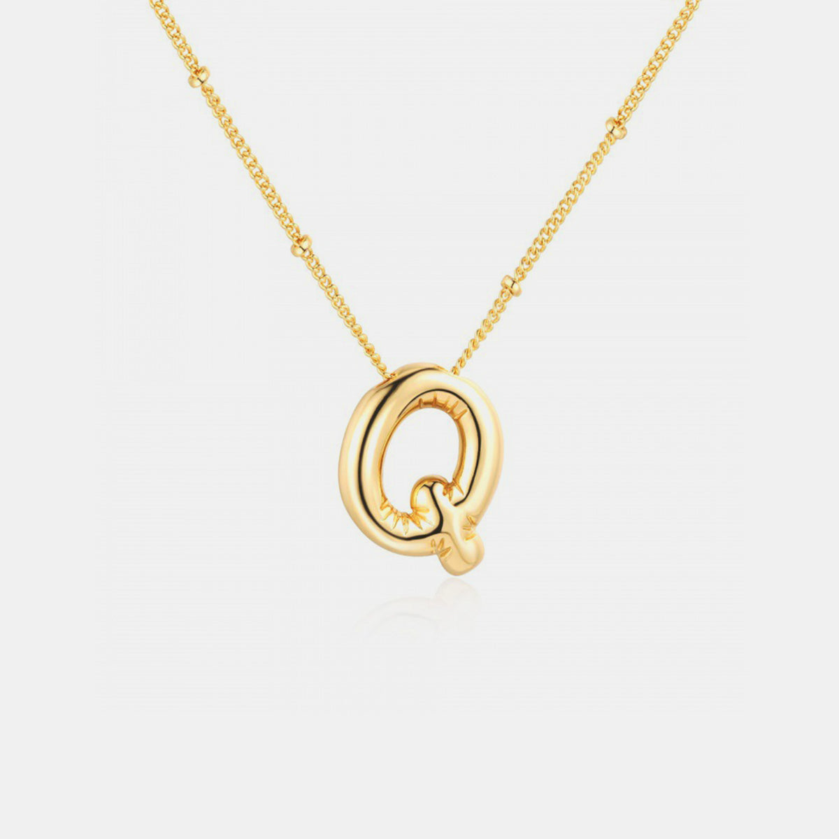 Honeybee Mumford's Gold-Plated Letter Pendant Necklace