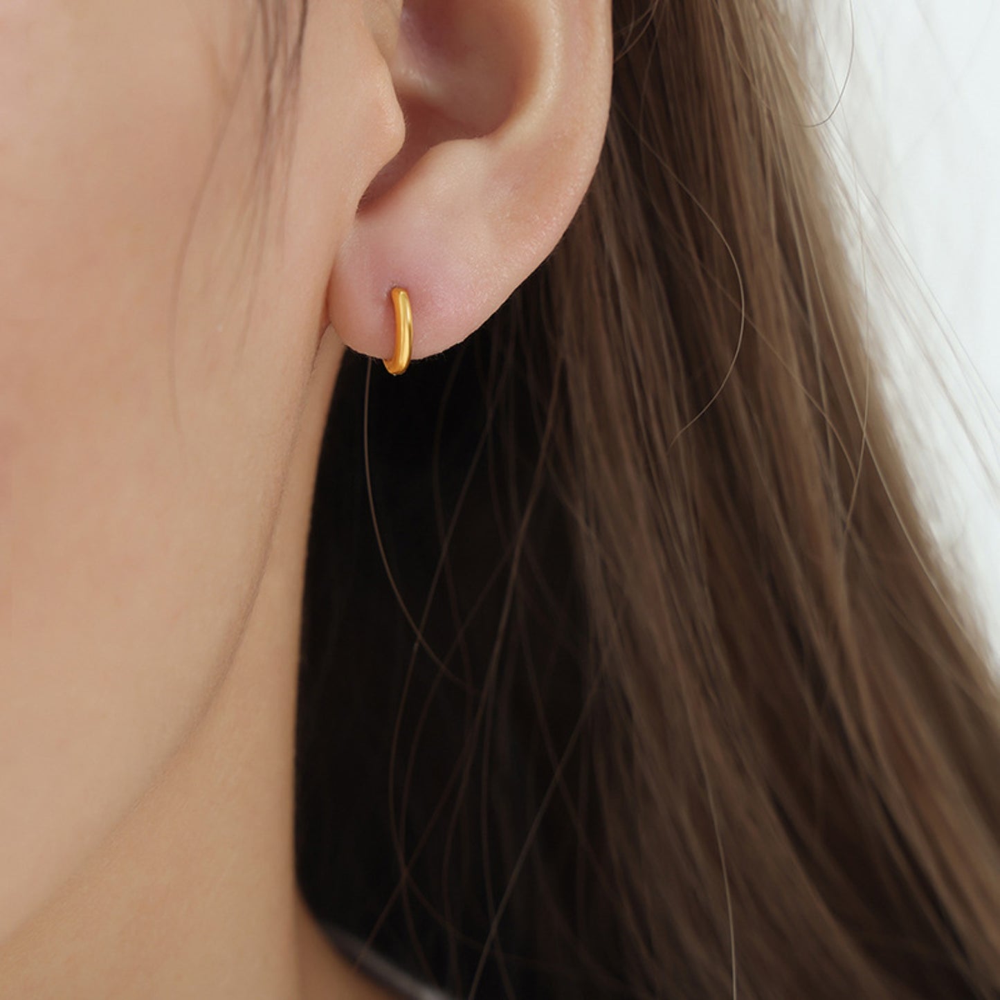 honeybee Mumford's 18K Gold-Plated Huggie Earrings