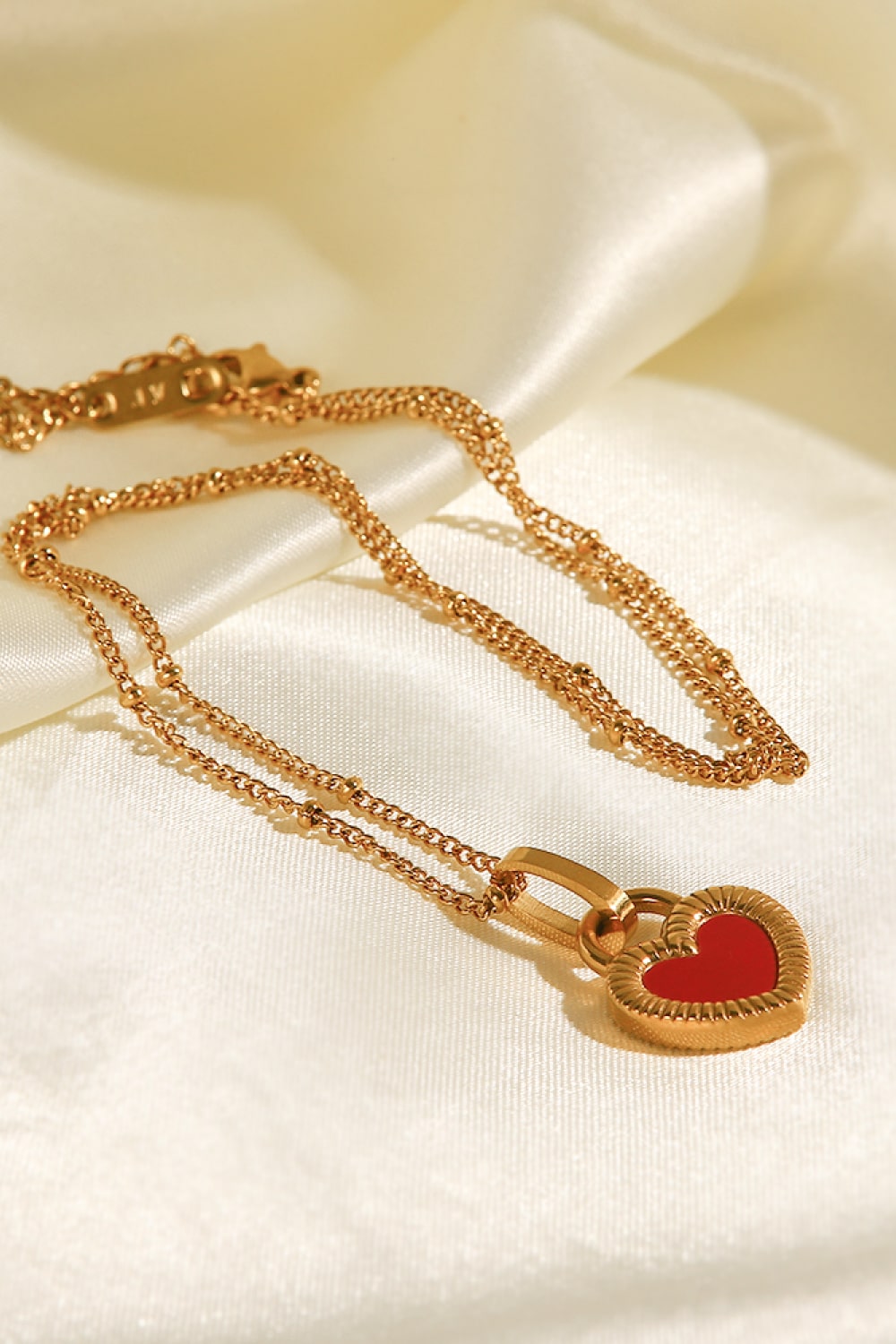 Honeybee Mumford's Heart Pendant Necklace