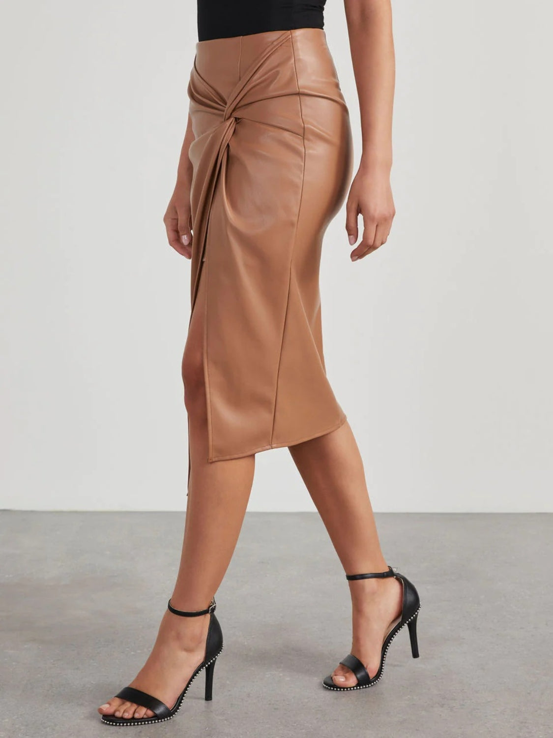 Honeybee Mumford's Twist Detail High Waist Skirt