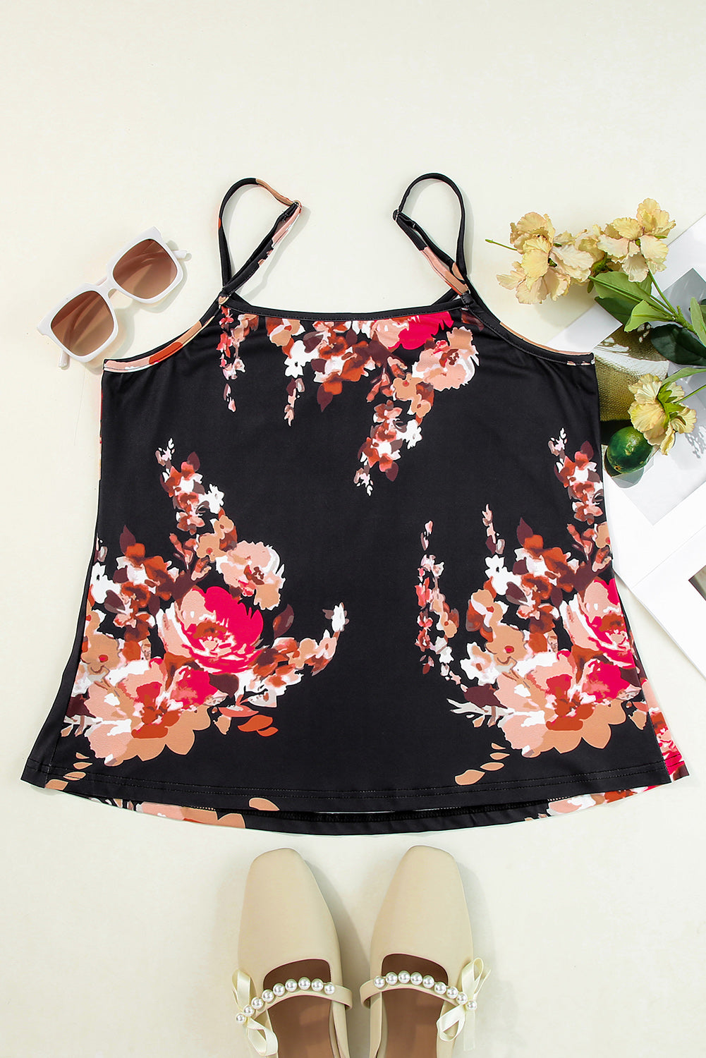 Honeybee Mumford's Printed Spaghetti Strap Cami