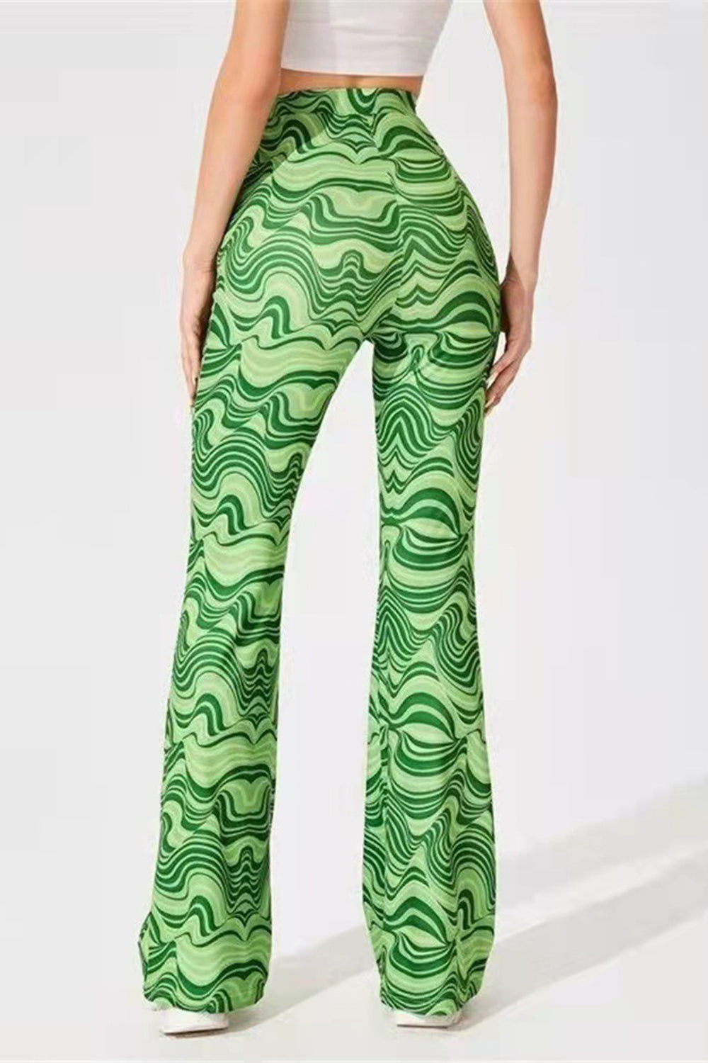 Honeybee Mumford's Printed High Waist Flare Pants