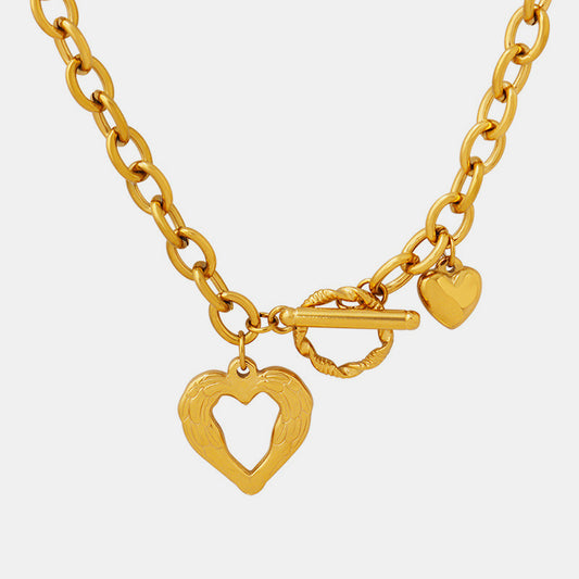 honeybee Mumford's Heart Pendant Necklace