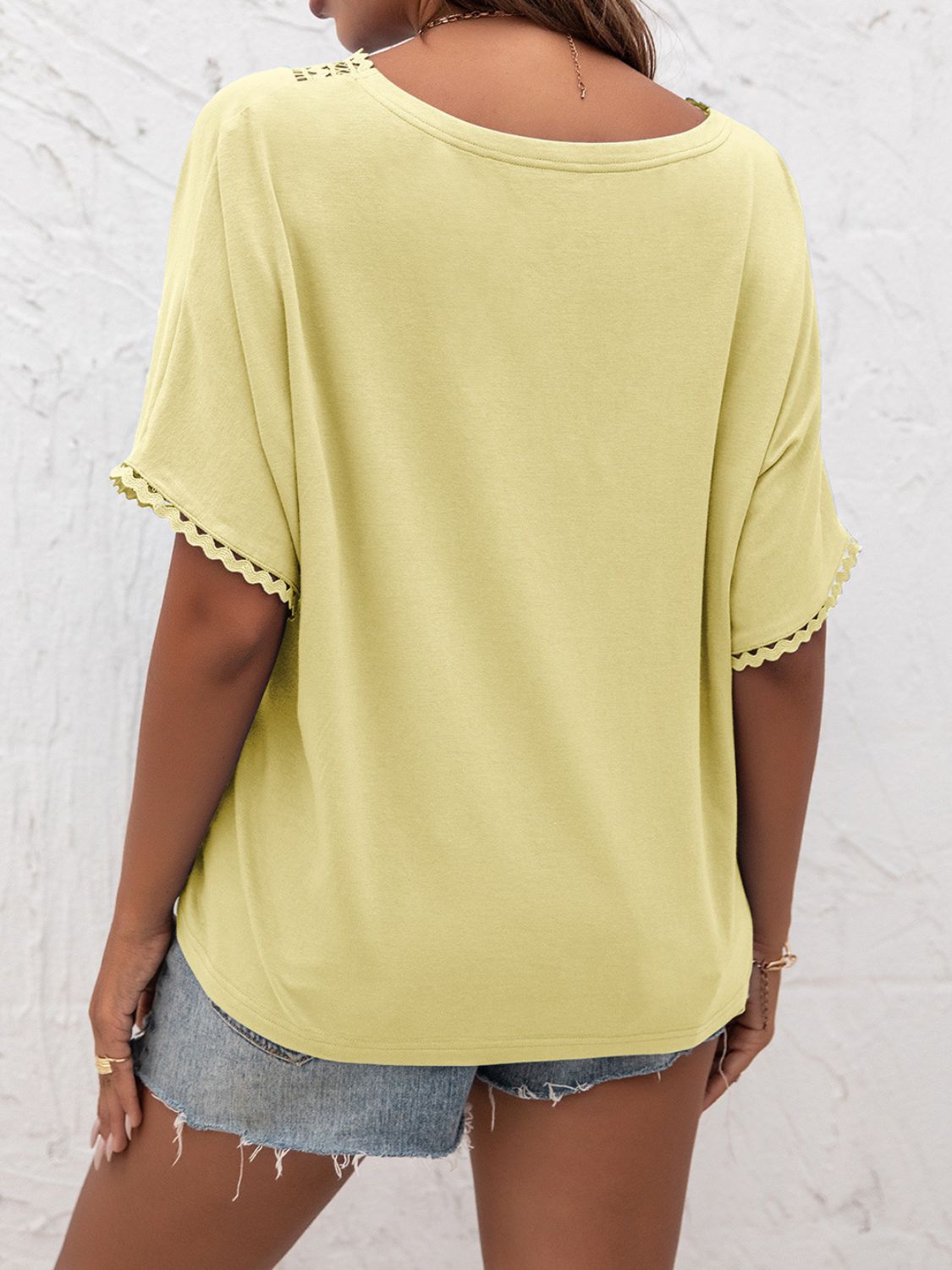 Honeybee Mumford's V-Neck Short Sleeve Blouse