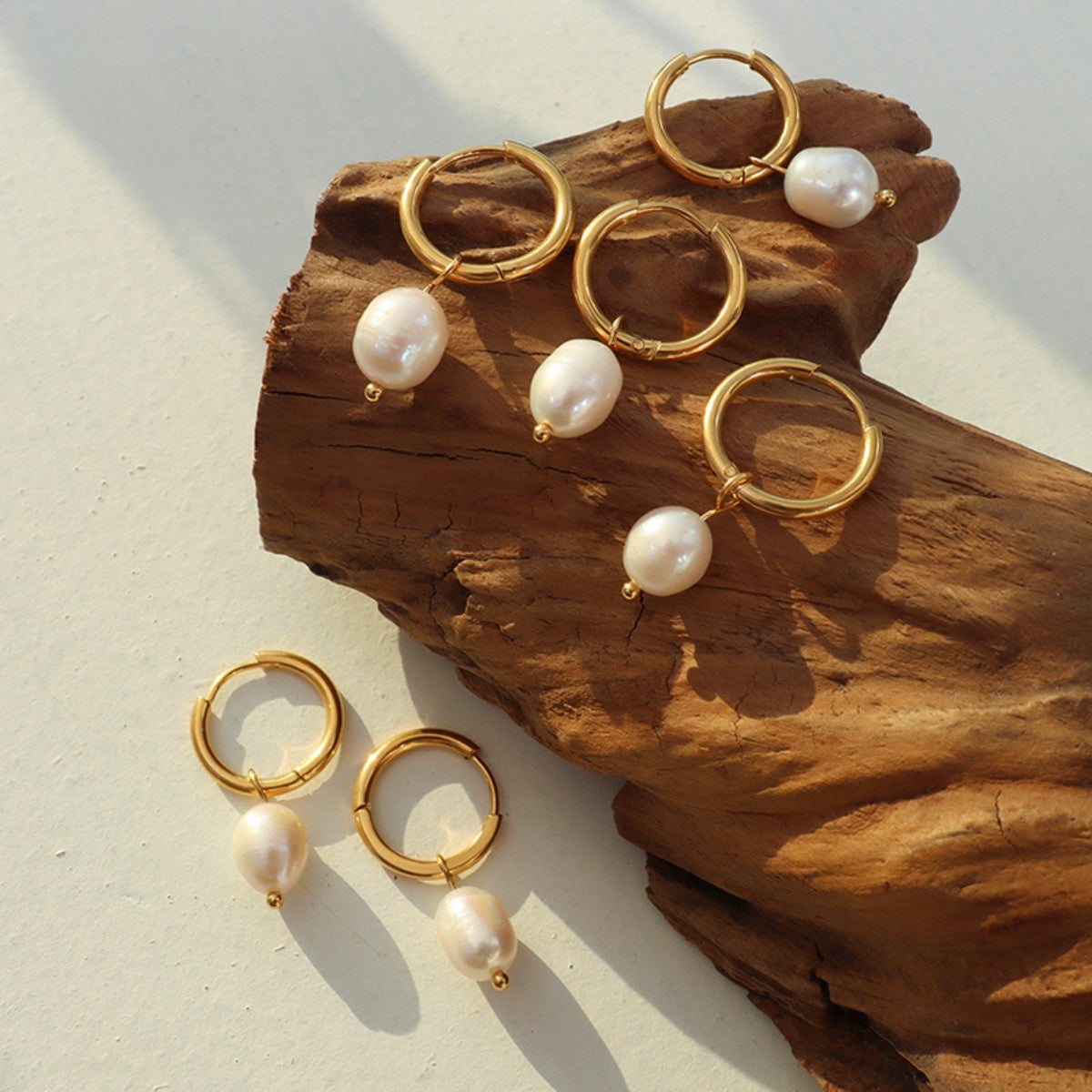 honeybee Mumford's Pearl Earrings