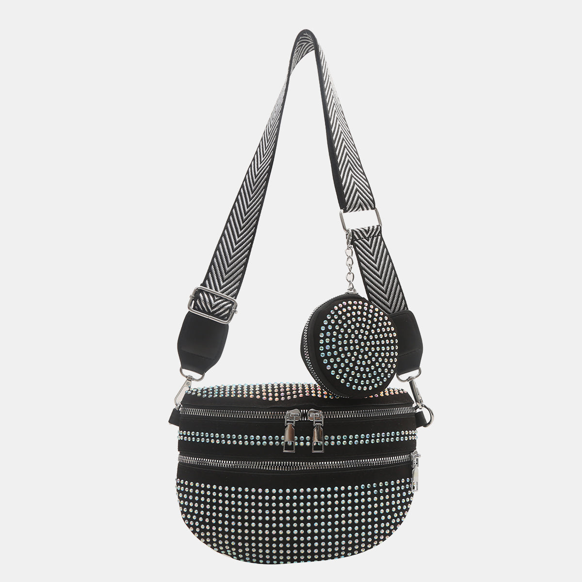 Honeybee Mumford's Studded Adjustable Strap Crossbody Bag