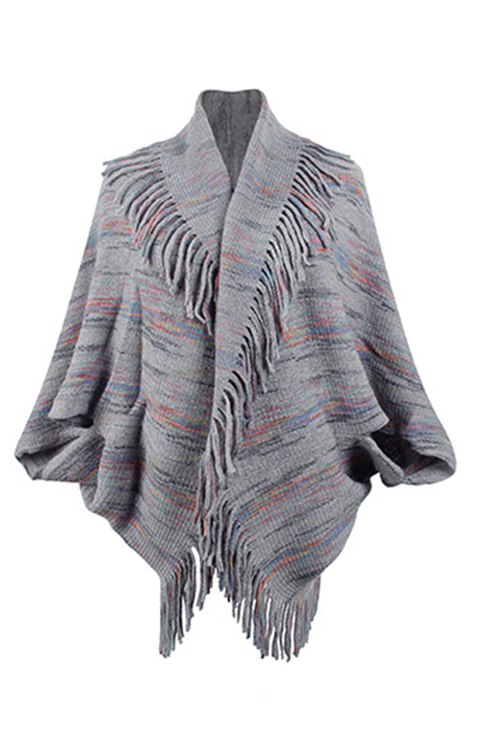 Honeybee Mumford's Fringe Detail Printed Poncho