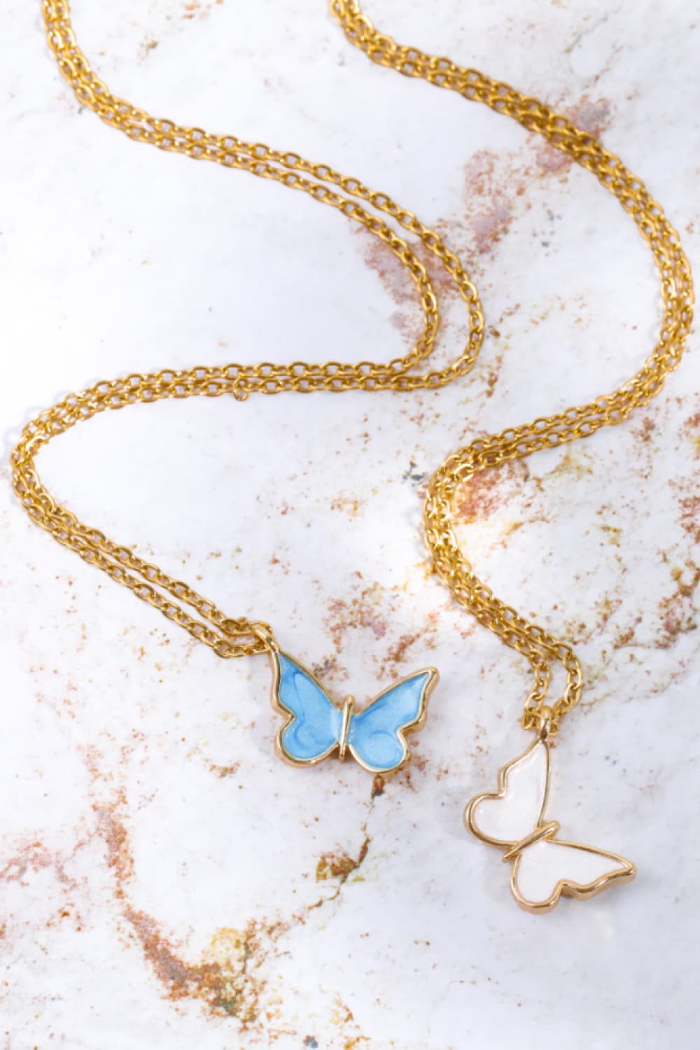 Honeybee Mumford's Butterfly Pendant 14K Gold-Plated Necklace