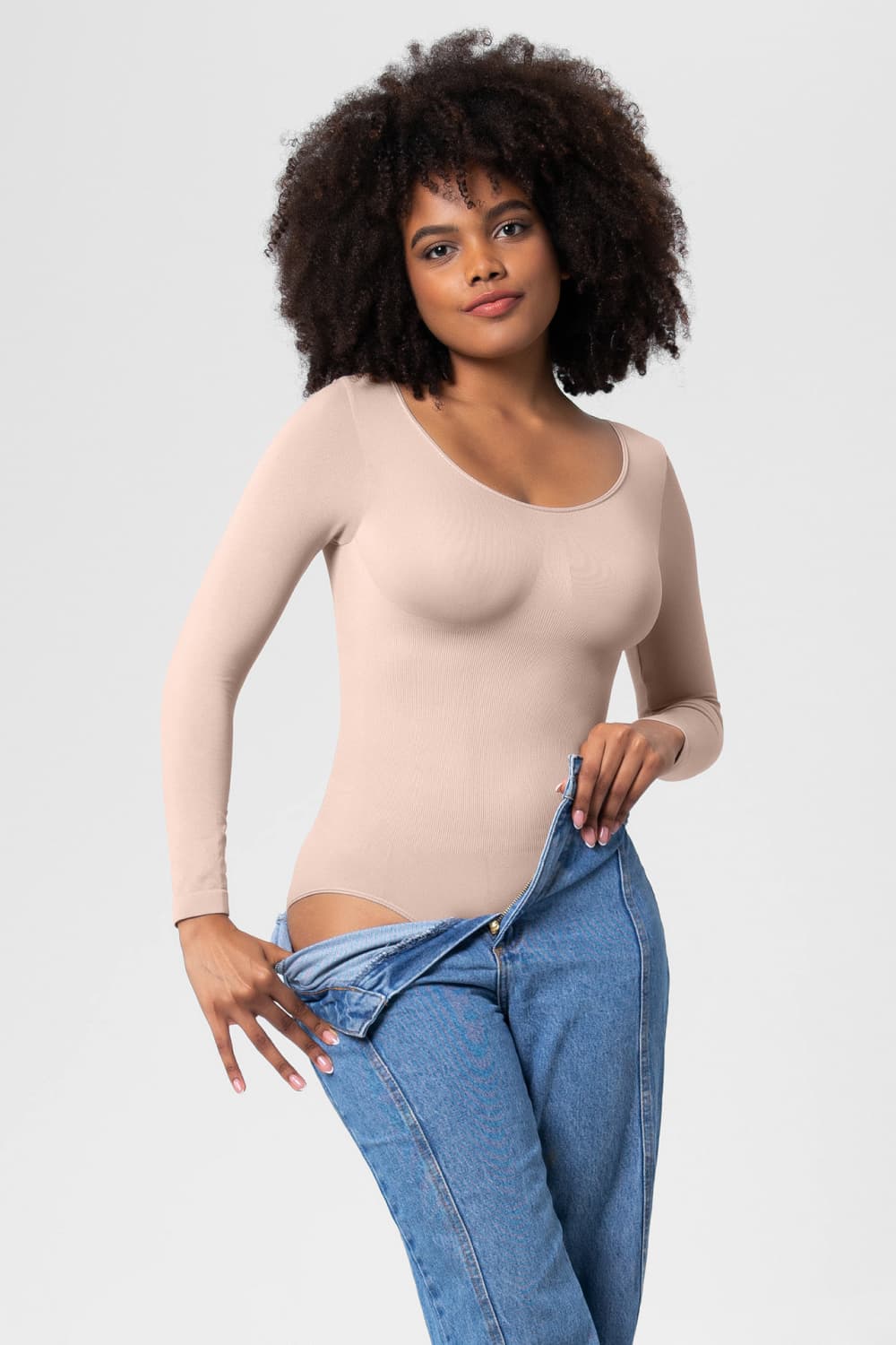 Honeybee Mumford's Long Sleeve Shaping Bodysuit