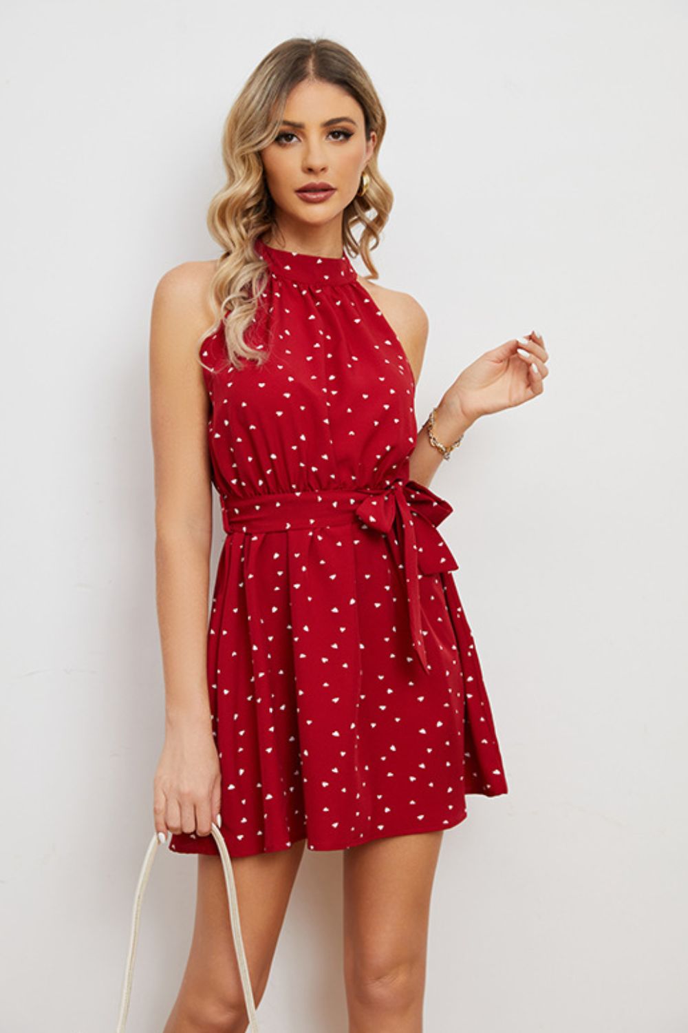 Honeybee Mumford's Tie Waist Mini Dress