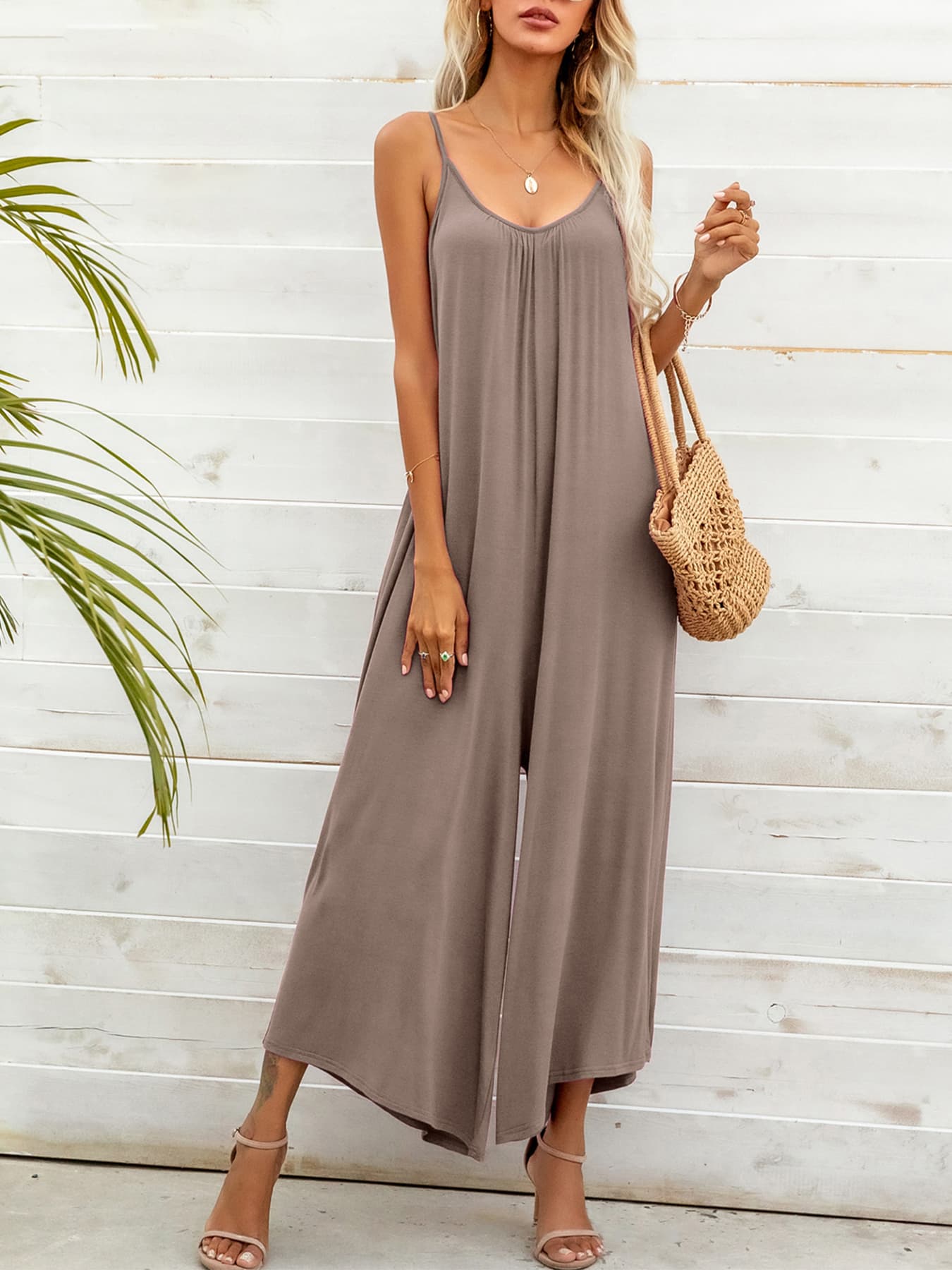 Honeybee Mumford's Spaghetti Strap Scoop Neck Jumpsuit