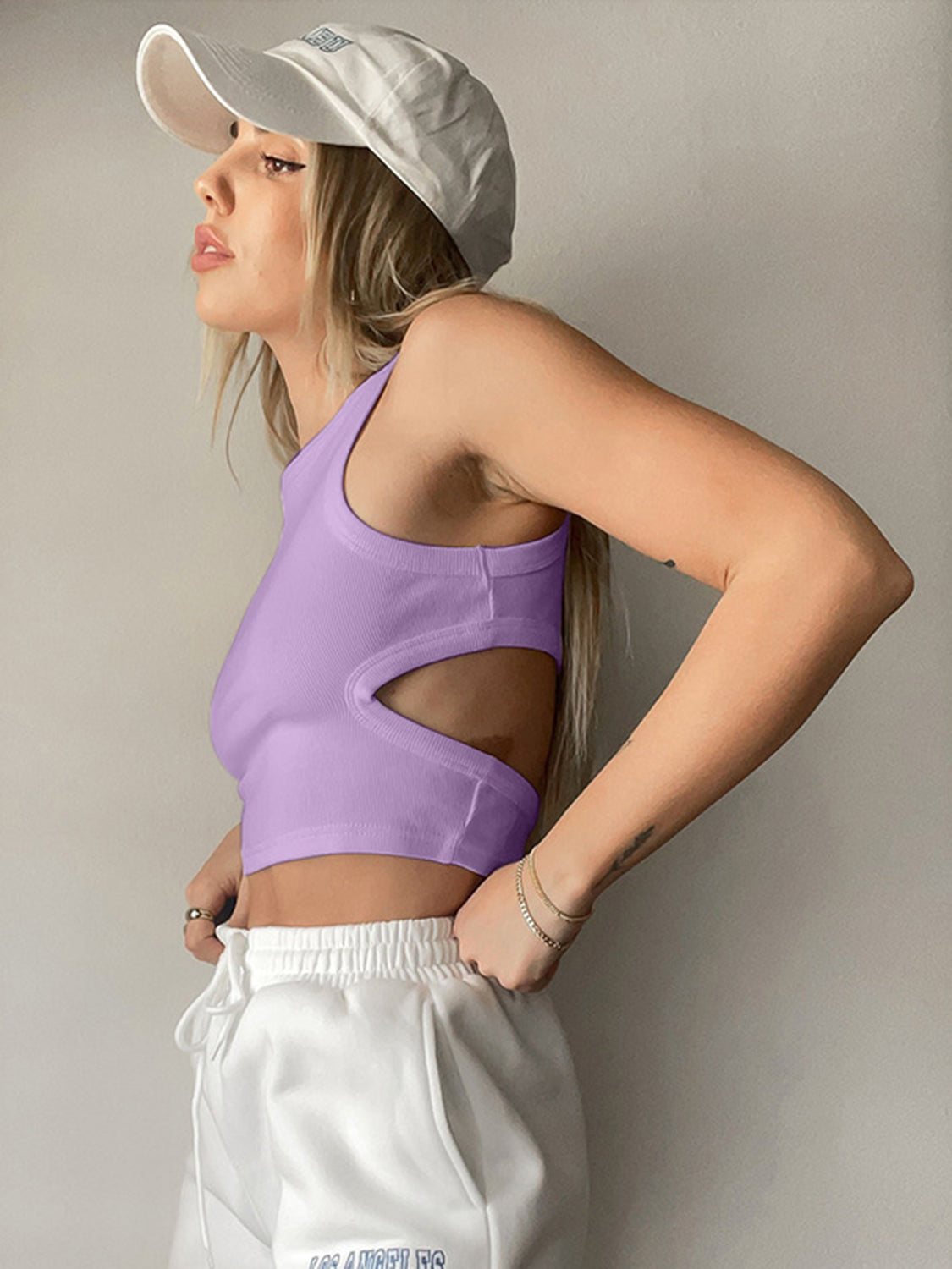 Honeybee Mumford's Cutout Round Neck Tank