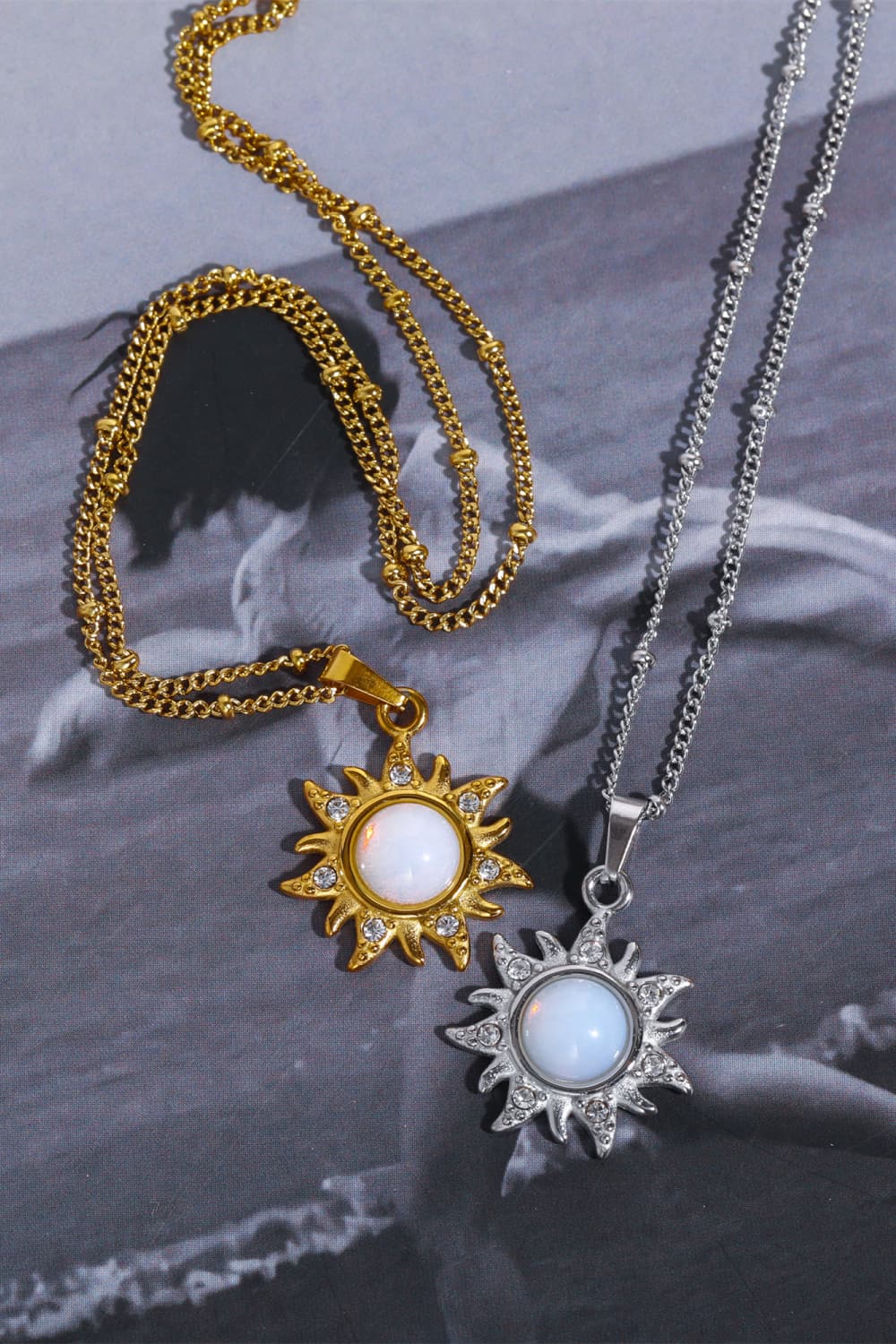 Honeybee Mumford's Opal Sun Pendant Necklace