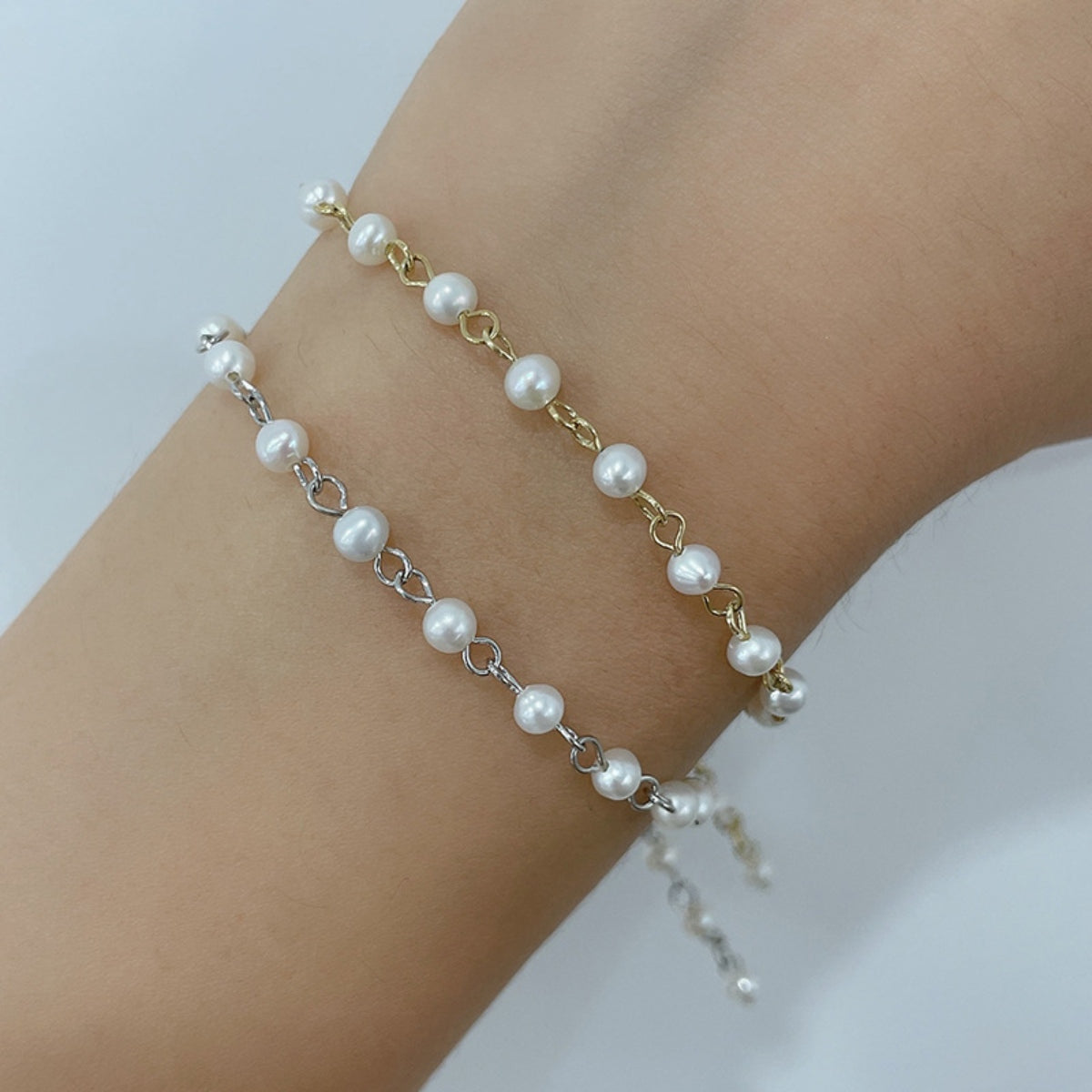 honeybee Mumford's Sterling Silver Pearl Bracelet