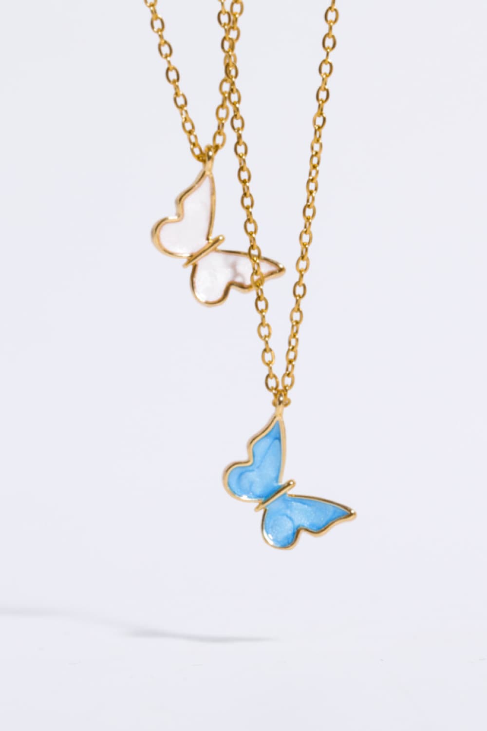 Honeybee Mumford's Butterfly Pendant 14K Gold-Plated Necklace