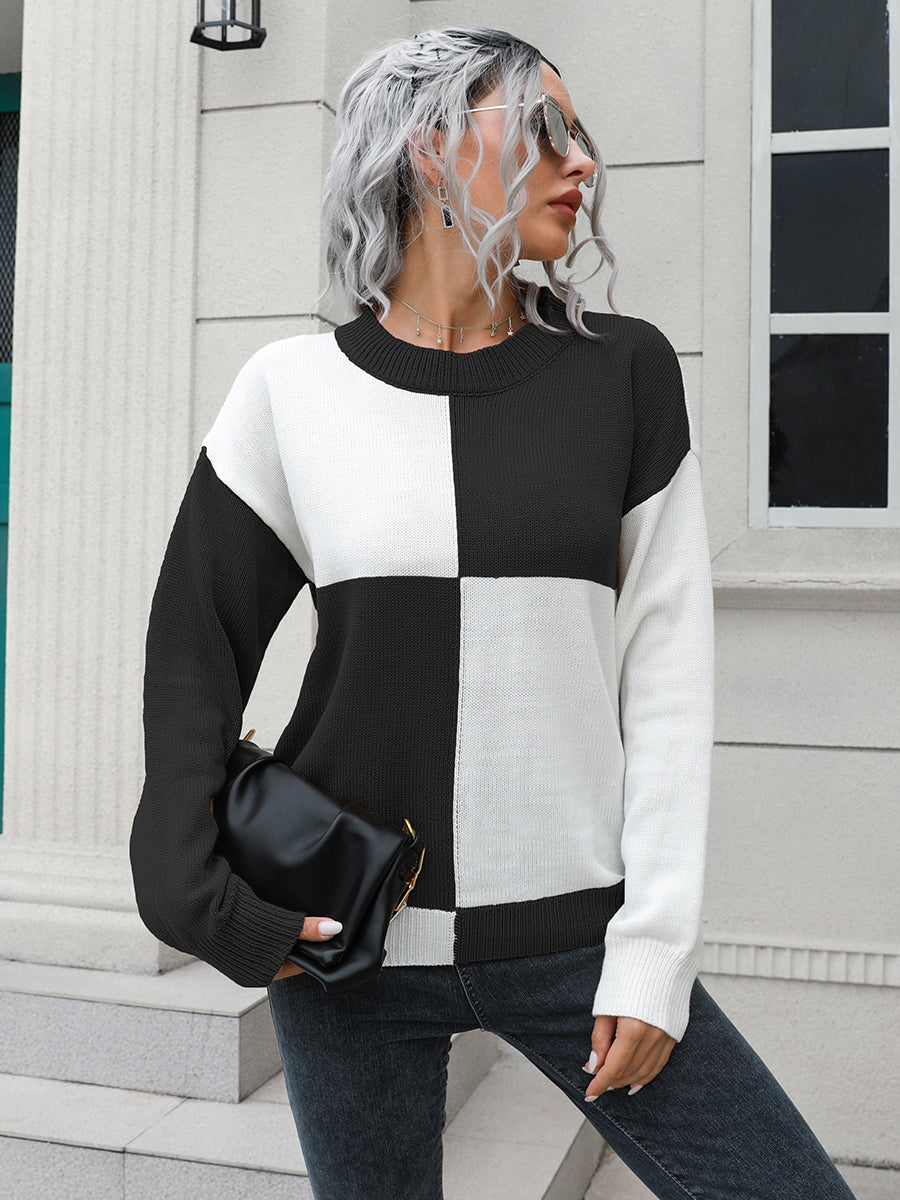 Honeybee Mumford's Contrast Drop Shoulder Sweater