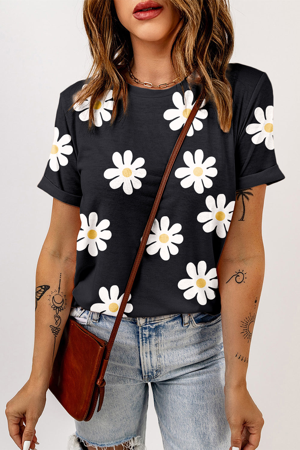 Honeybee Mumford's Printed Round Neck Short Sleeve T-Shirt