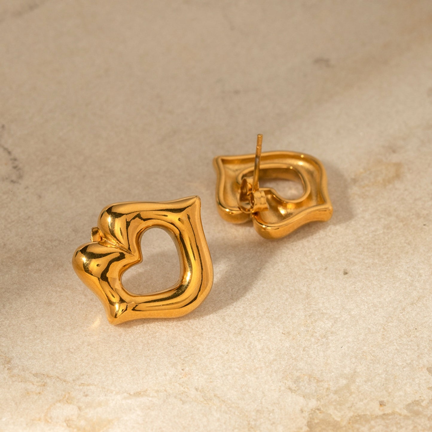 honeybee Mumford's Lip 18K Gold-Plated Stud Earrings