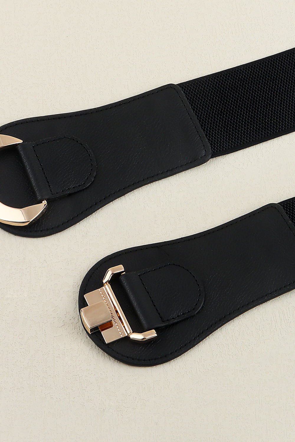 Honeybee Mumford's Tan or Black Buckle Elastic Belt