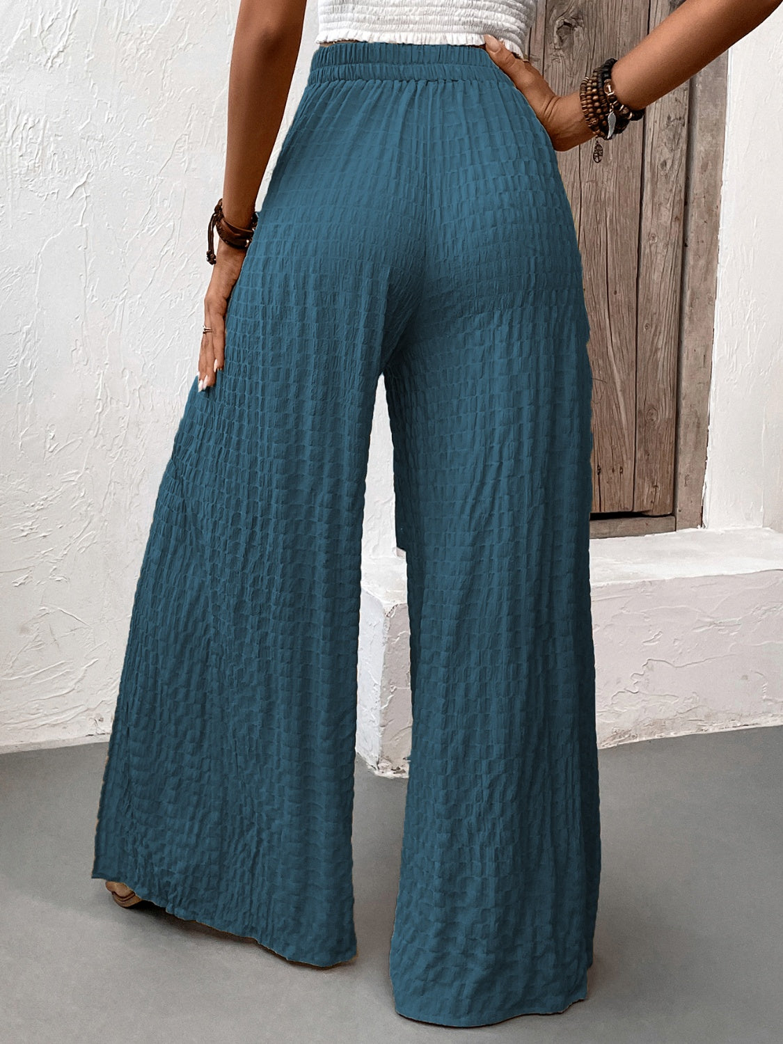 Honeybee Mumford's Tied Slit Wide Leg Pants