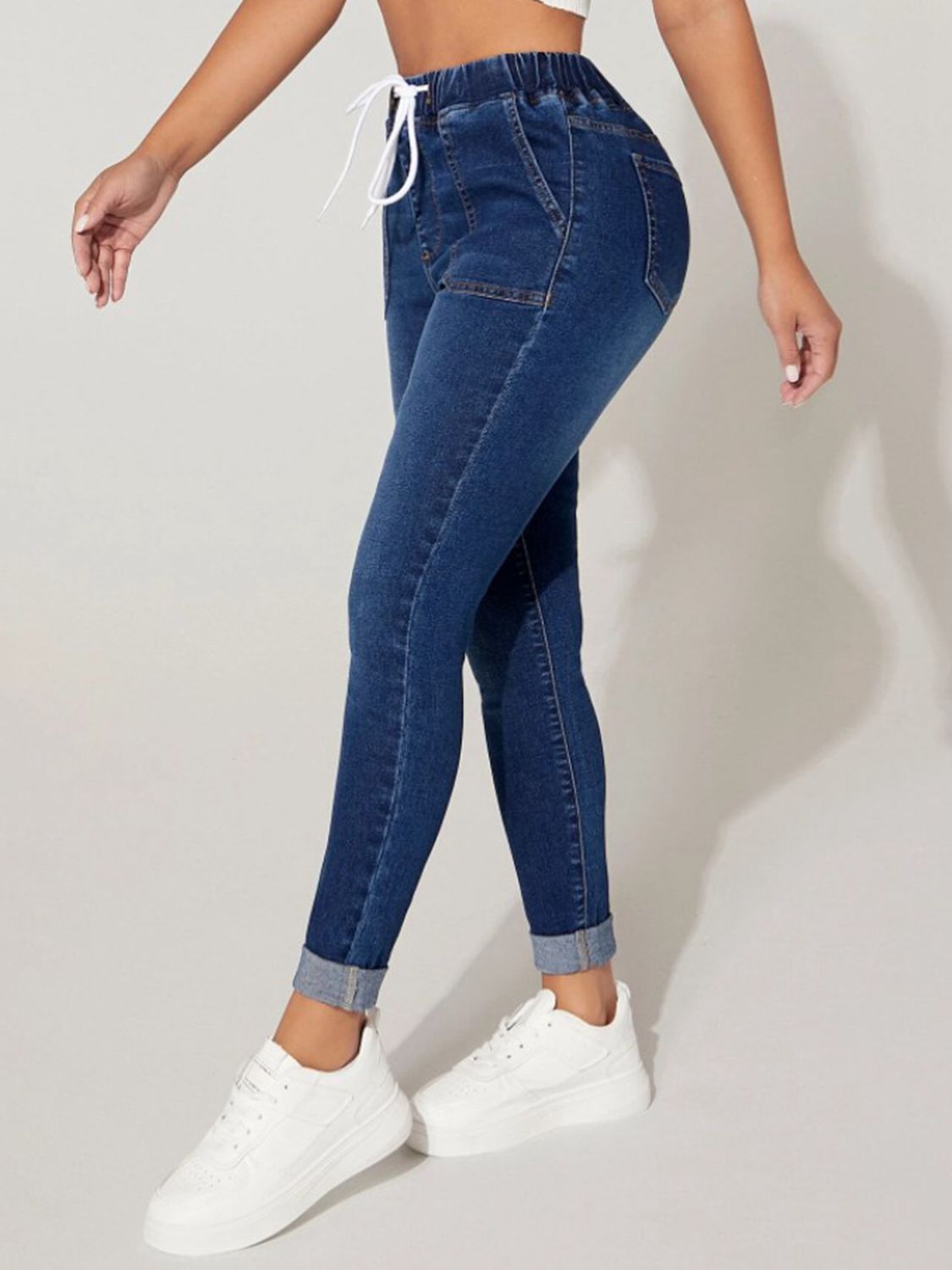 Honeybee Mumford's Drawstring Cropped Jeans