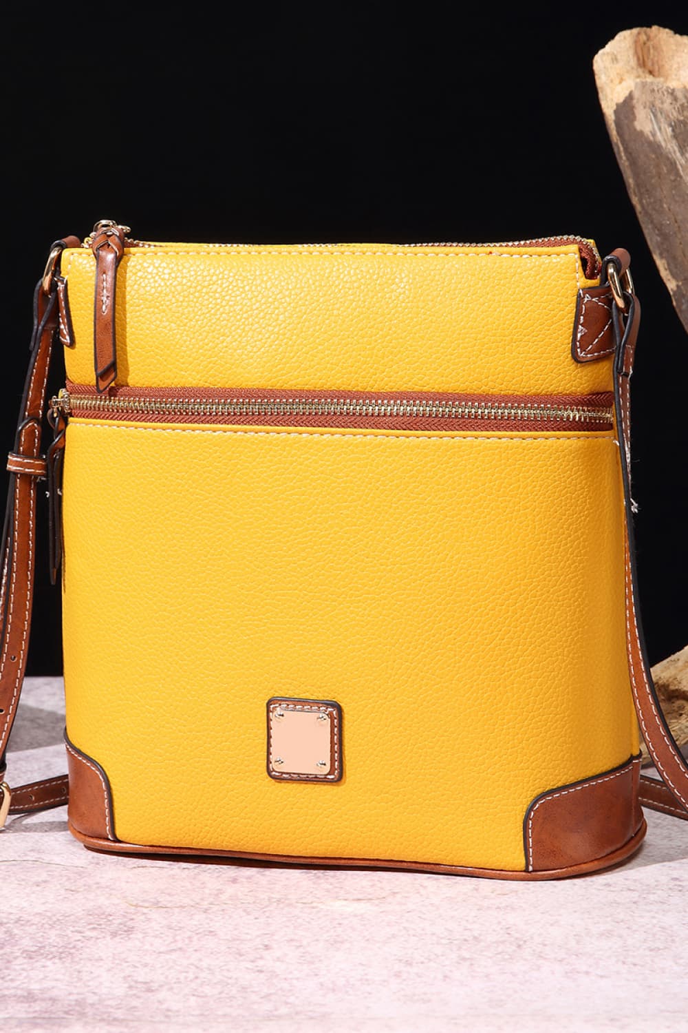 Honeybee Mumford's Leather Crossbody Bag