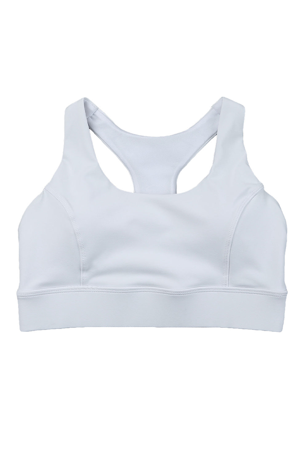 Honeybee Mumford's White Athletic Push Up Sports Bra