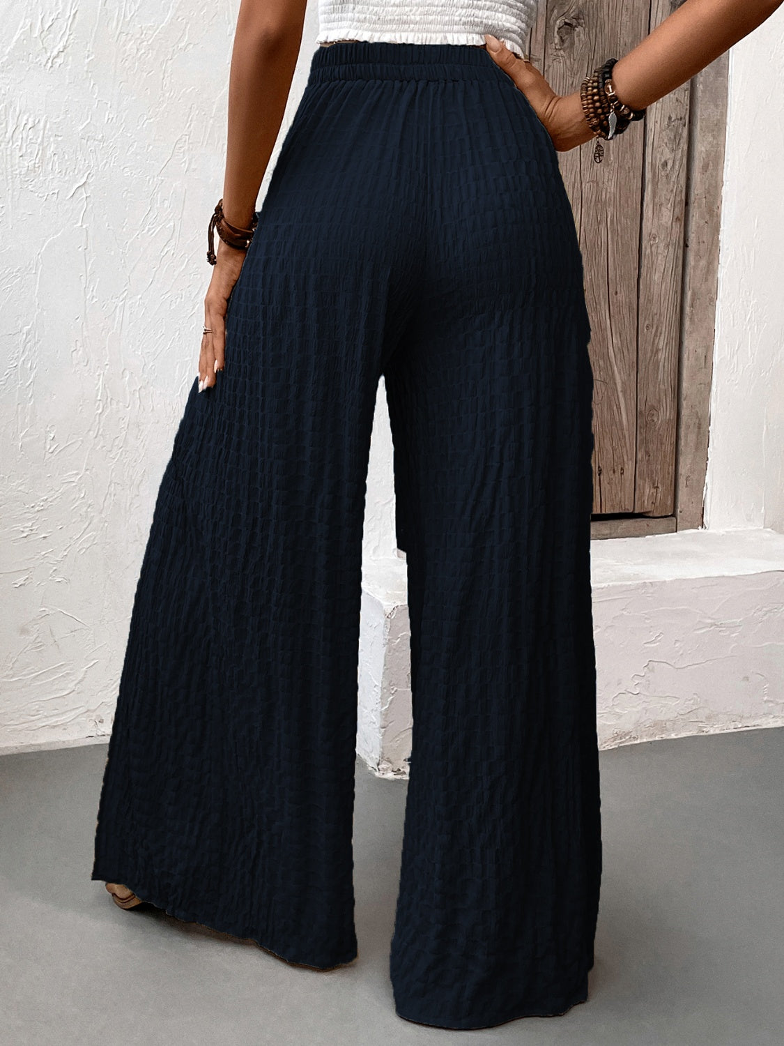 Honeybee Mumford's Tied Slit Wide Leg Pants