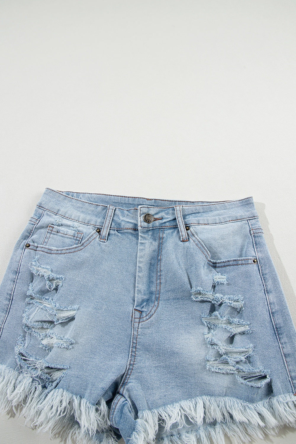 Honeybee Mumford's Distressed Raw Hem Denim Shorts