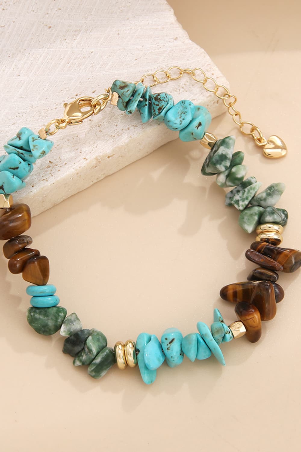 honeybee Mumford's Turquoise & Natural Stone Bracelet