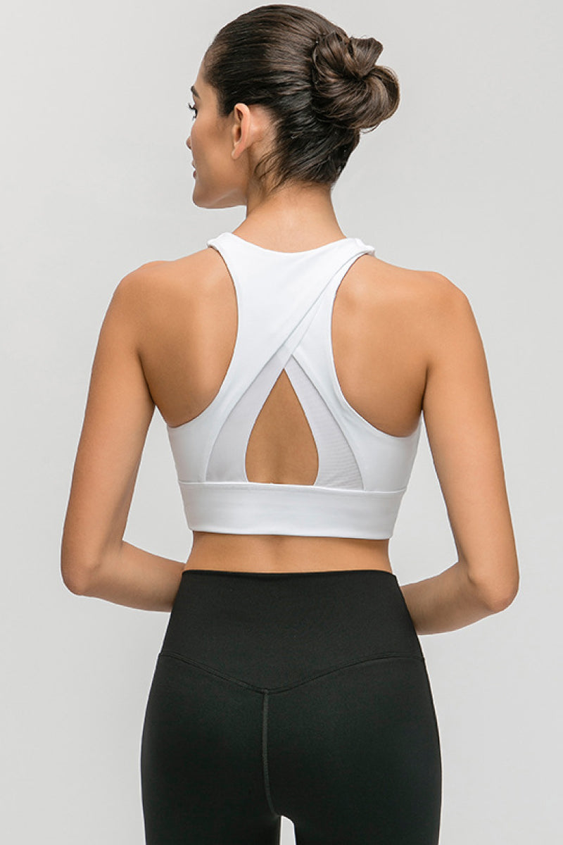 Honeybee Mumford's Halter Keyhole Sports Bra