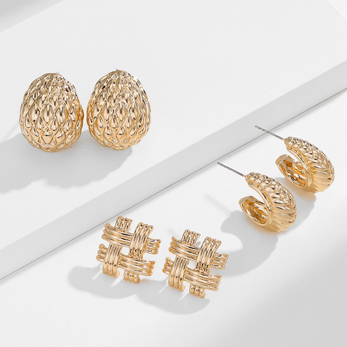 honeybee Mumford's Gold-Plated Stud Earrings