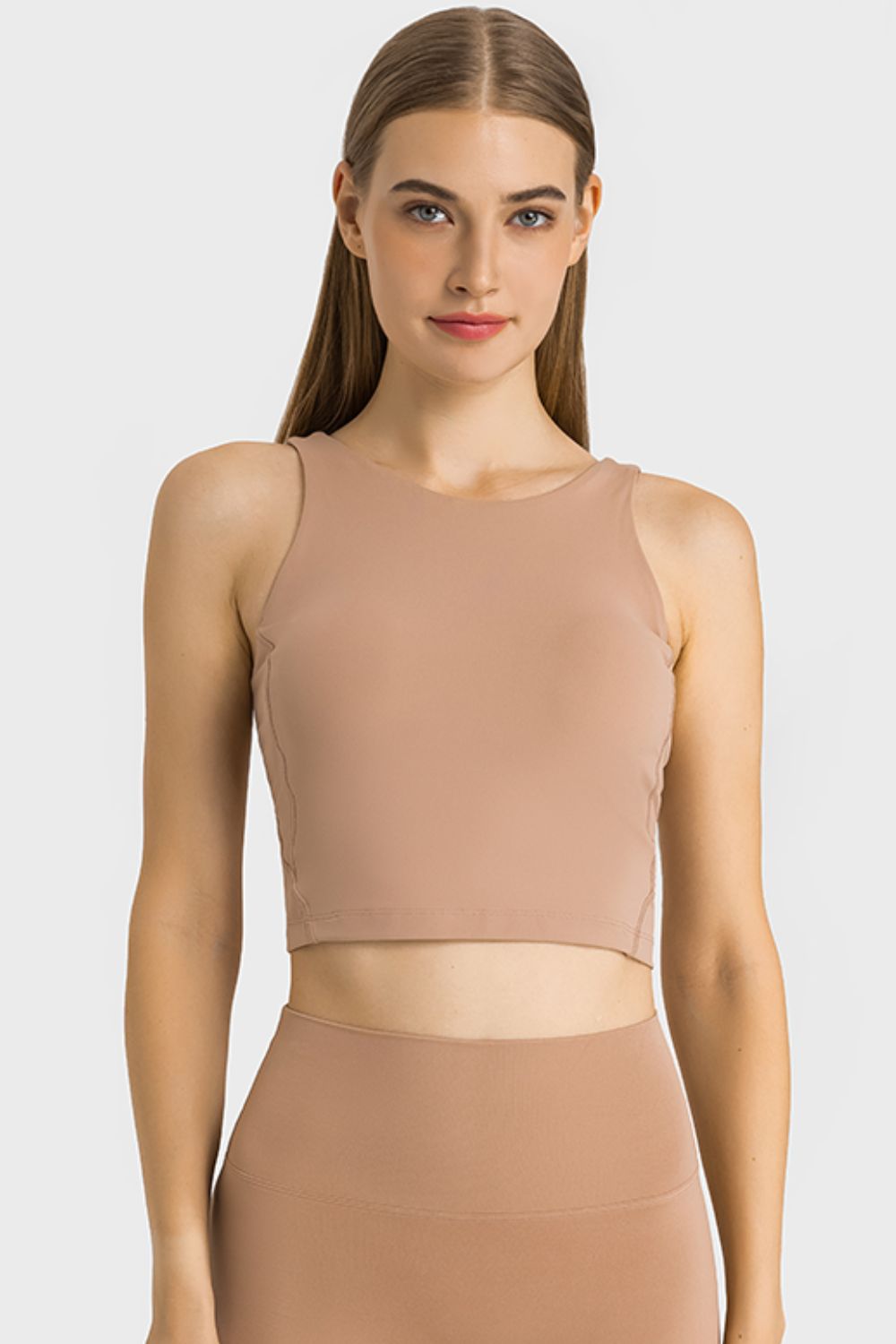 Honeybee Mumford's Feel Like Skin Highly Stretchy Cropped Sports Tank