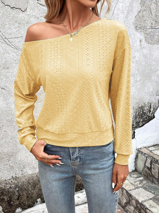 Honeybee Mumford's Eyelet Dropped Shoulder Blouse