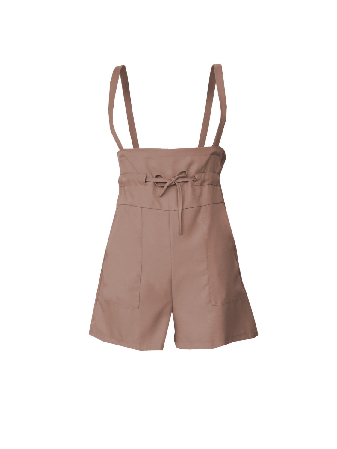 Honeybee Mumford's Drawstring Wide Strap Overalls with Pockets