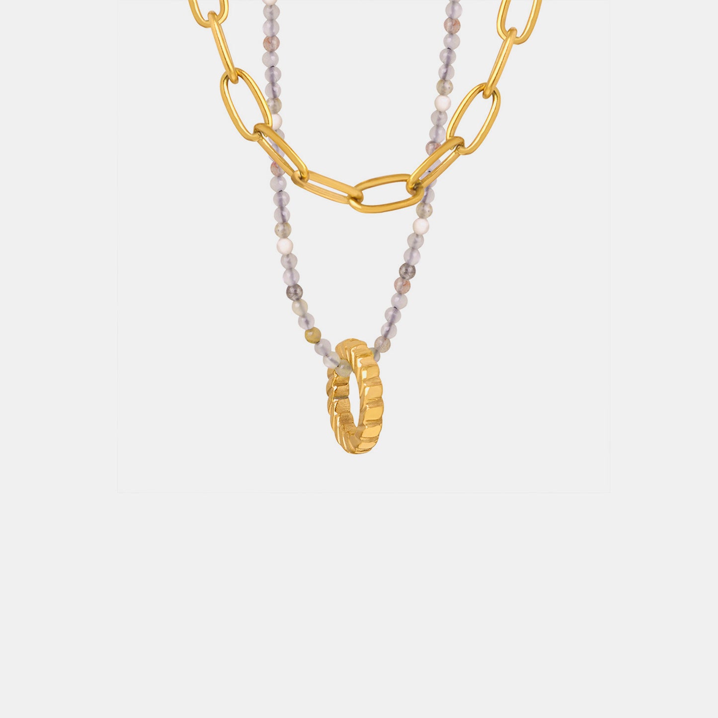 Honeybee Mumford's Beaded Double-Layered Necklace