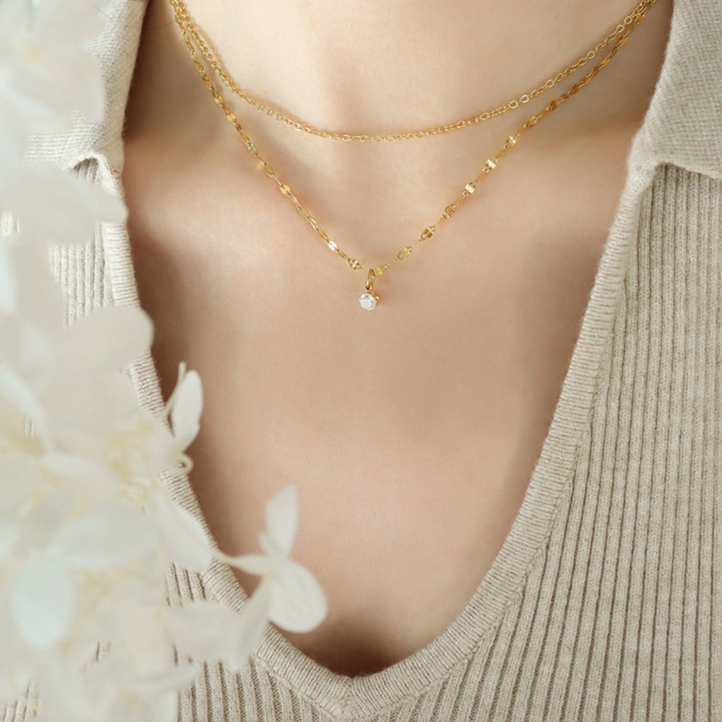 Honeybee Mumford's Double-Layered Necklace