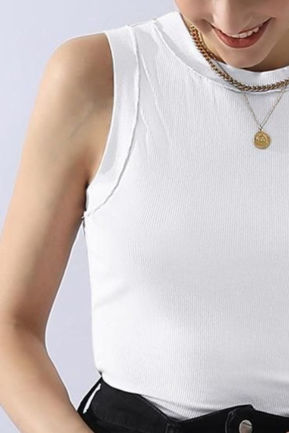 Honeybee Mumford's Ribbed Round Neck Tank