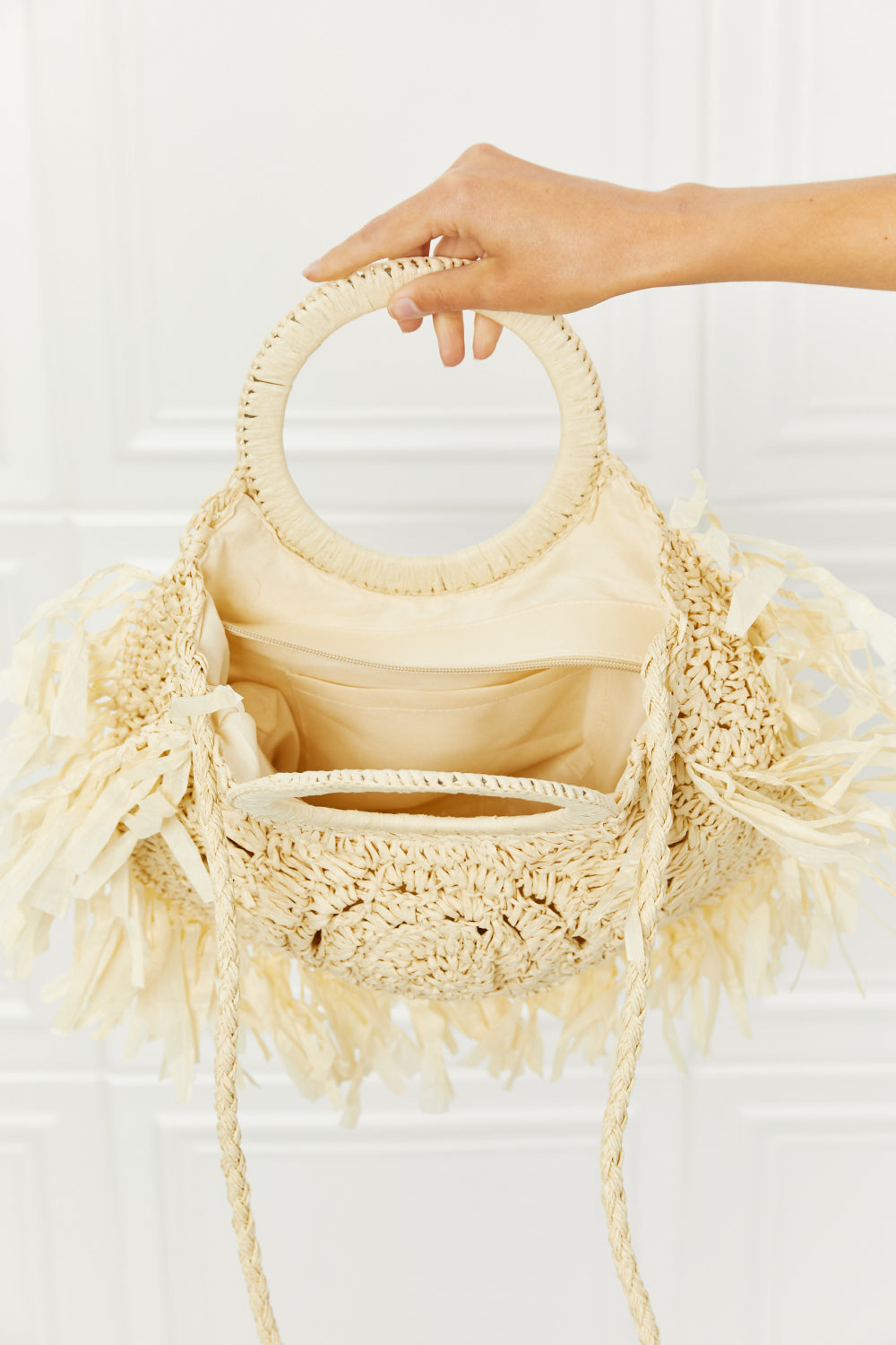 Honeybee Mumford's Found My Paradise Straw Handbag