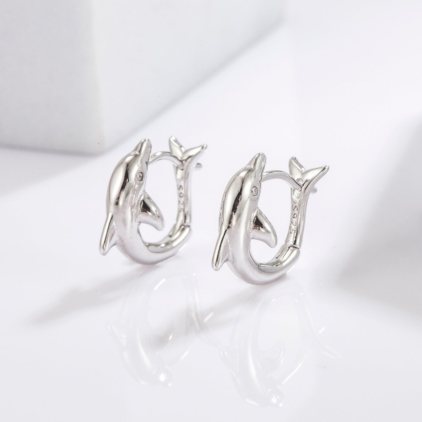 honeybee Mumford's Sterling Silver Dolphin Earrings