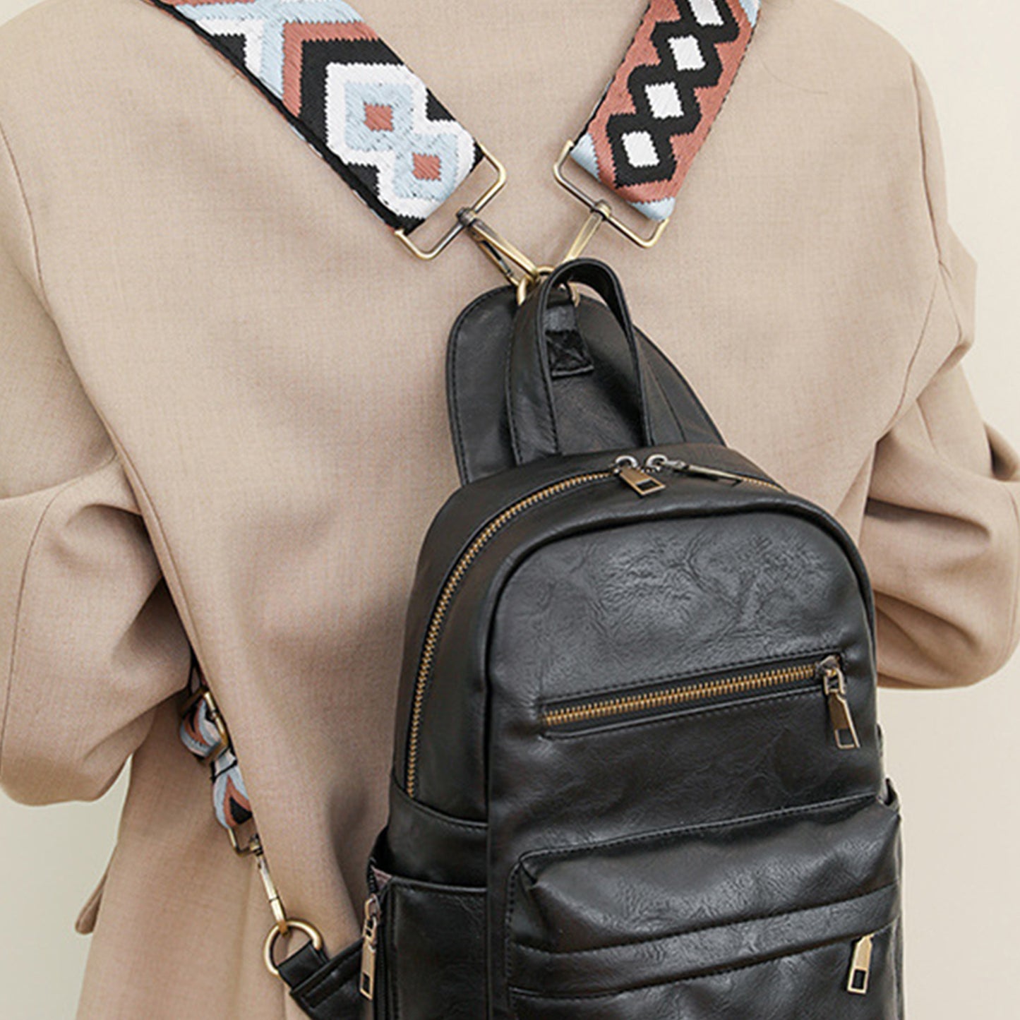 honeybee Mumford's Medium Leather Backpack