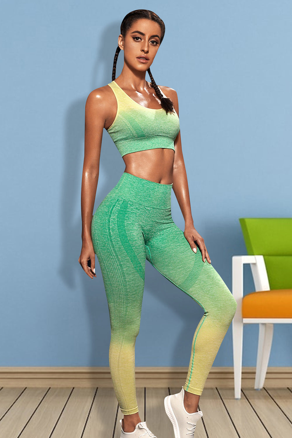 Honeybee Mumford's Gradient Sports Tank and Leggings Set