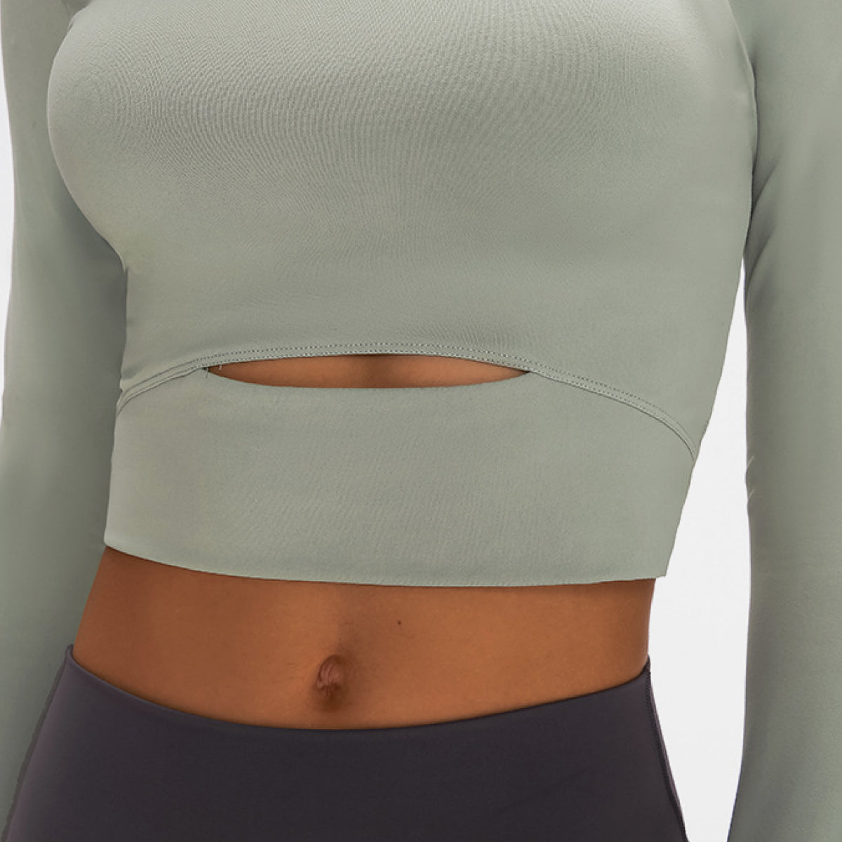 Honeybee Mumford's Long Sleeve Cropped Top With Sports Strap