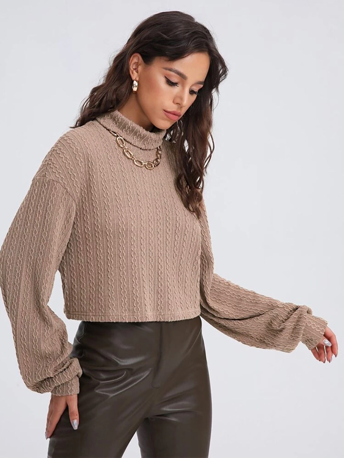 Honeybee Mumford's Turtleneck Long Sleeve Top