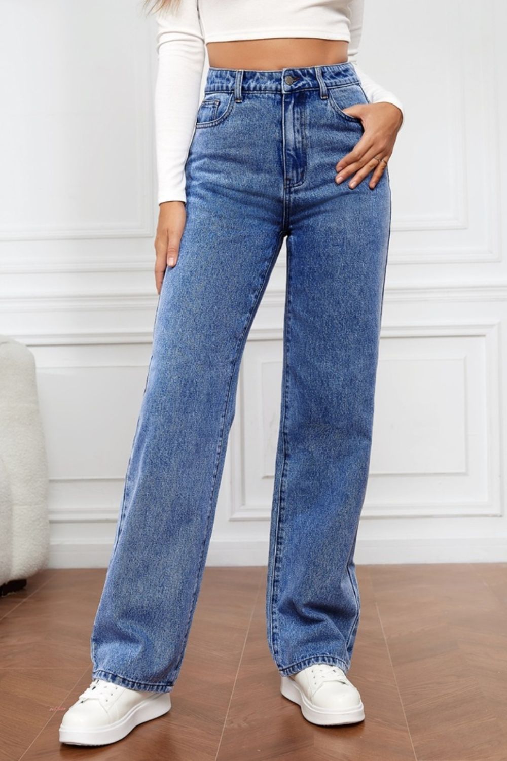 Honeybee Mumford's High Waist Straight Jeans